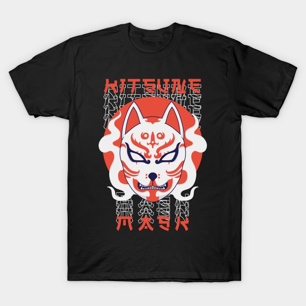 Kitsune mask #1 T-Shirt by Nashesa.pol